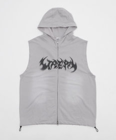 WEGO ノースリーブグラフィックZIPパーカー