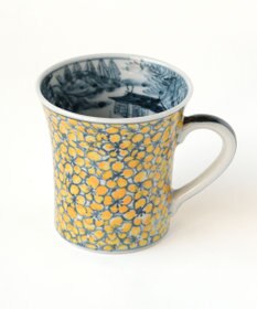 たち吉 【たち吉】山水山吹文 マグ 京焼・清水焼