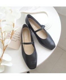 Pointer 日本製 本革ストラップ付きパンプス