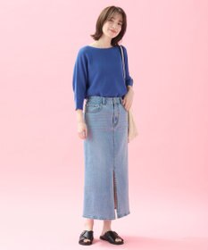 ANY L 【洗濯機可/アンチピリング/UVケア】アクリルガーターニット