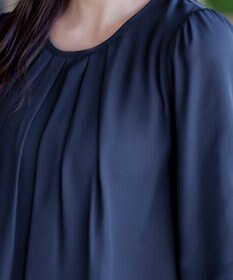 Tiaclasse 【洗える】レイヤードスリーブシフォンチュニック