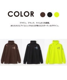 PW CIRCULUS 【起毛素材であたたか】【MEN】スピンドル付 両面起毛タートルネック ゴルフ