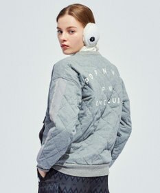 PW CIRCULUS 【裏地付き/防寒】【WOMEN】キルティングスエットプルオーバー