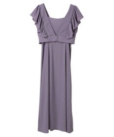 earth music&ecology ＳＥＴ２点　フリルショルダーツーピースワンピース