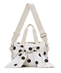 LeSportsac LG BOW SM SATCHEL/ノワールポルカドットスナイデル