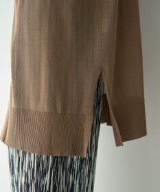 YECCA VECCA シアーニットロング丈カーディガン