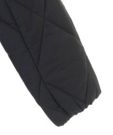 Green Parks ファー衿ダイヤキルト中綿コート