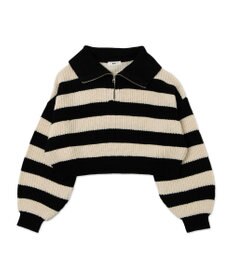 WEGO ハーフジップニットプルオーバー