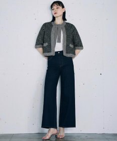 自由区 【カトリエムブーケ】Coton soie Denim ワイドストレートデニムパンツ