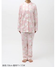 WACOAL パジャマ 長袖 長ズボン 綿混(本体) あったか レディース WDW438 /ワコール