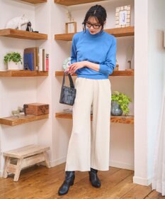 WEGO 【WEB限定/2025年秋冬新作/裾カットOK！自分サイズに調整可能/ウエストゴム/しわになりにくい/】カットプリーツパンツ