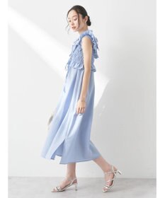 earth music&ecology ＳＥＴ２点シャーリングビスチェ×シャツワンピース