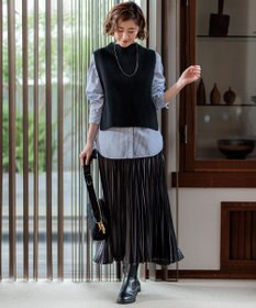 23区 L 【洗える】CANCLINI バンドカラー シャツ