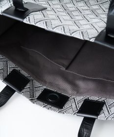 MIYABIYA  LAQUOH クロス柄ジャガードトートバッグ L