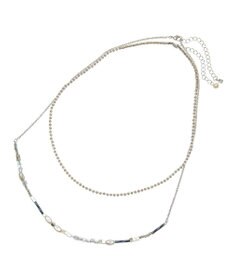 Green Parks ｅｖｅｒｙ　ｗａｌｋ．２点セットビーズＭＩＸネックレス