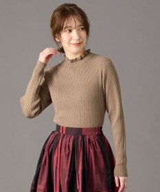 ANY 【洗濯機可】ウォームニットフリルプルオーバー