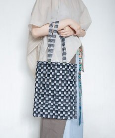 COQ ウォーターチェック リバーシブルトートバッグ A4サイズ