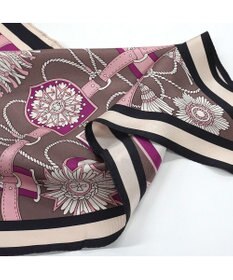 Marca 【Marcaオリジナル】バイカラーベルト シルクツイル 菱形スカーフ
