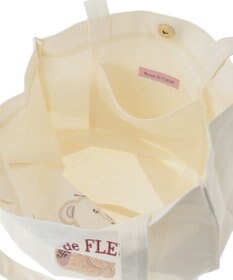 Maison de FLEUR ベア刺繍スクエアトートバッグ