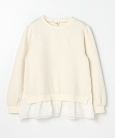 組曲 KIDS 【150-160㎝】フラワーキルト トレーナー