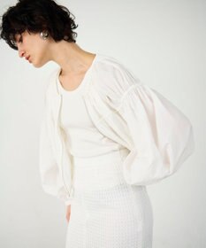 GRACE CONTINENTAL ギャザータフタブルゾン