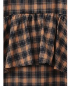 Green Parks チェックペプラムキャミワンピース