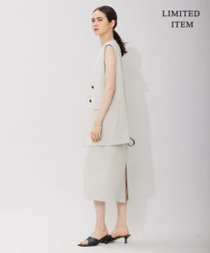 ICB 【WEB限定・洗える】BackSatinGeorgette ジャンパースカートワンピース