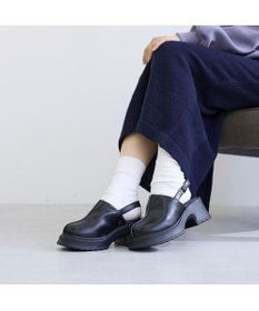 MODE ET JACOMO <noyau>センターライン厚底サボサンダル