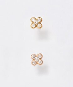 Phoebe 【K10】フラワービジューピアス(片耳)/お花/BOXつき　ゴールド