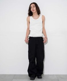 WEGO 【綿100%】リブタンクトップ