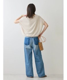 AMERICAN HOLIC 接触冷感フレンチスリーブニットプルオーバー