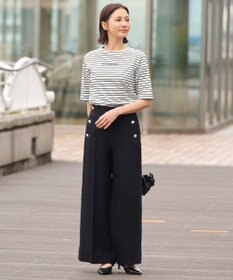 自由区 L 【洗える】Marine半袖 ロゴTシャツ