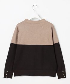 J.PRESS LADIES L Vis/Peスパーク カラーブロッキング ニット