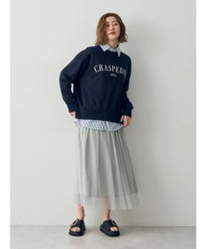 YECCA VECCA ラメチュールギャザースカート