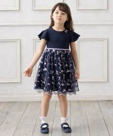 ANY KIDS 刺繍チュールガーリー ワンピース
