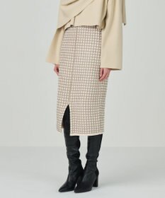 GRACE CONTINENTAL ツイードニットスカート