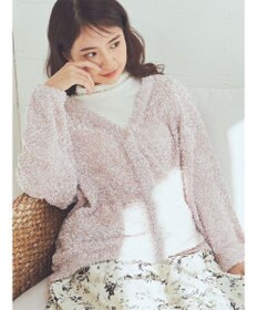 earth music&ecology ぽこぽこヤーンカーディガン