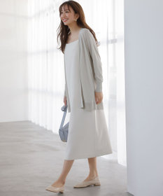 ANY SIS 【UVケア】サイドスリットロング カーディガン