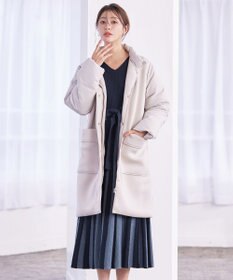 Tiaclasse 【洗える】レース編みニットフレアワンピース