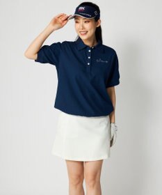 FILA GOLF／marie claire 【marie claire SPORT】 ストレッチサッカー素材ポロシャツ