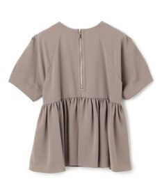 BEIGE， 【洗える】ACHILLEA / ペプラムバックファスナーブラウス