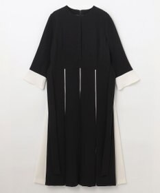 GRACE CONTINENTAL バイカラーラインドレス