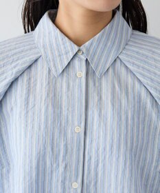 CRAFT STANDARD BOUTIQUE ストライプラグランタックシャツ