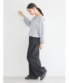 earth music&ecology フロントリボンブラウス