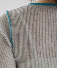 WEGO 【ANGIE VINTAGE】配色デザインリブニット