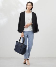 J.PRESS LADIES 【セットアップ対応・洗える・撥水】コットンFITTY テーパード パンツ