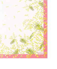 MOONBAT 【シルク100%】FURLA (フルラ) ミモザ シルクプリントスカーフ 65cm×65cm UV対策 手洗い可能