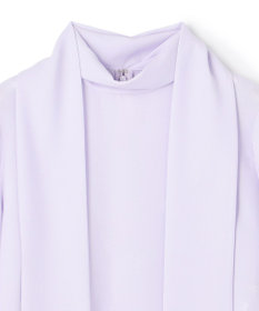 BEIGE， 【洗える】STOW / パフスリーブボウタイブラウス