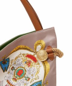 TOPKAPI 【TREASURE TOPKAPI】【アーカイブ】マイルドサテン スカーフ パネル柄 トートバッグ 2023