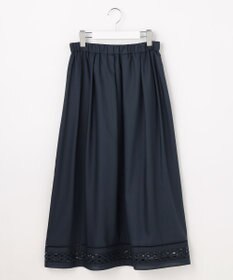 J.PRESS LADIES スパンソフトクロス刺繍 スカート